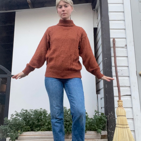 Vintage burnt orange sweater - Picture 4 of 4